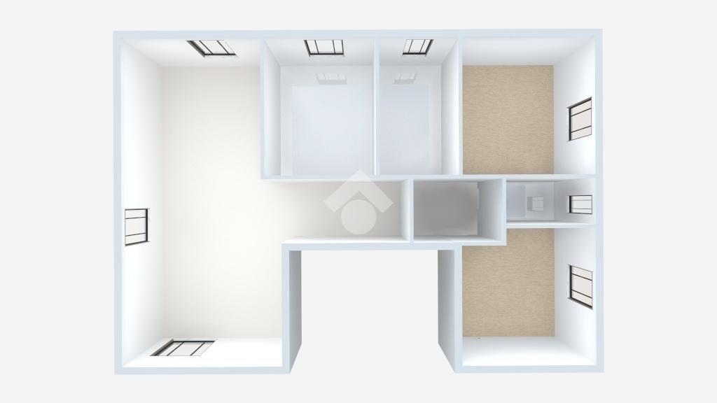 Portion of a house Strada Naviglia, Parma (neighborhood San Lazzaro) - floor plans 1