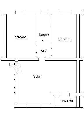 Trilocale Via Ferrarese 156, Bologna (zona Corticella) - planimetria 1