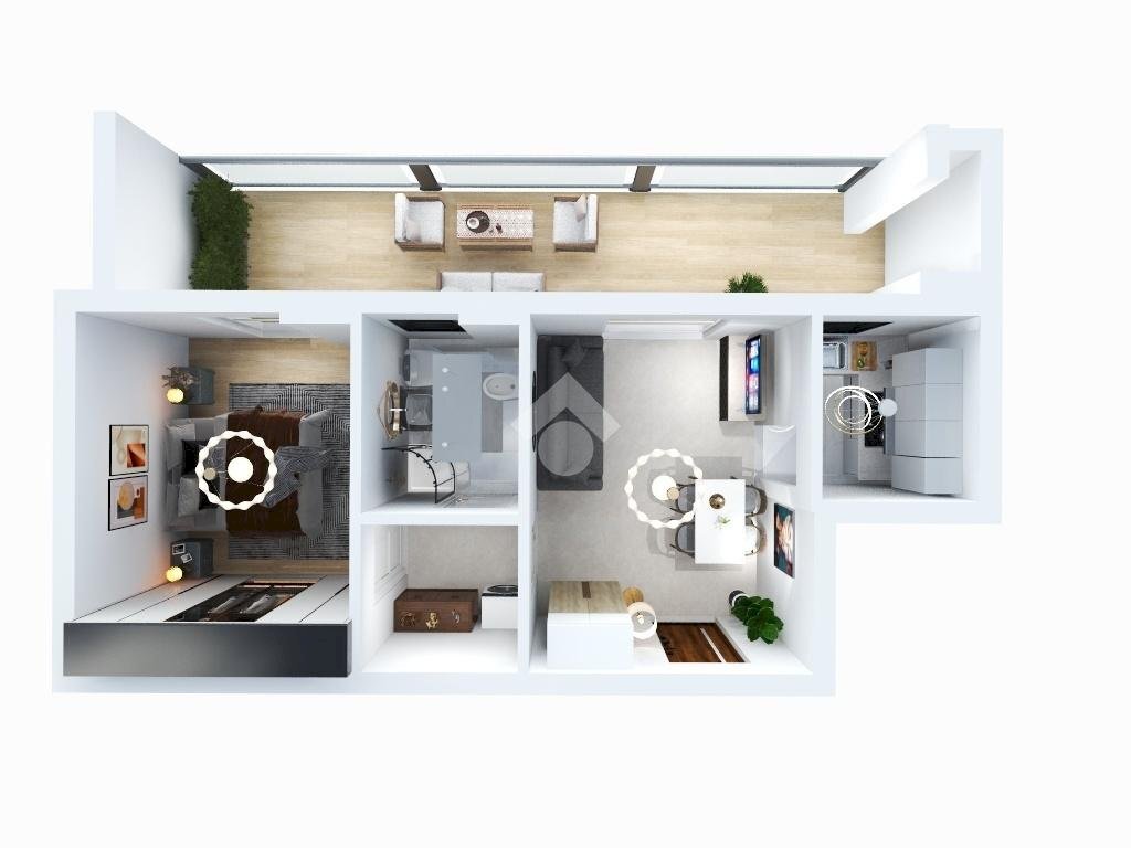 Two-room apartment Via peschiera, Moncalieri - floor plans 1