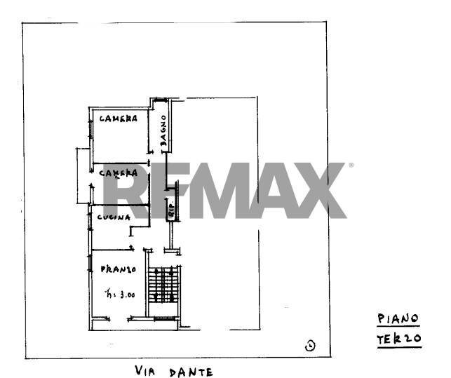 Pianta 2D - Four-room apartment Via Dante Alighieri
 
16, Fidenza - floor plans 1