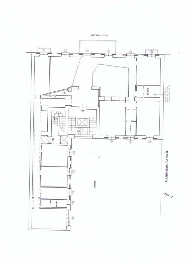Ufficio via Gabrio Serbelloni, Milano - planimetria 1