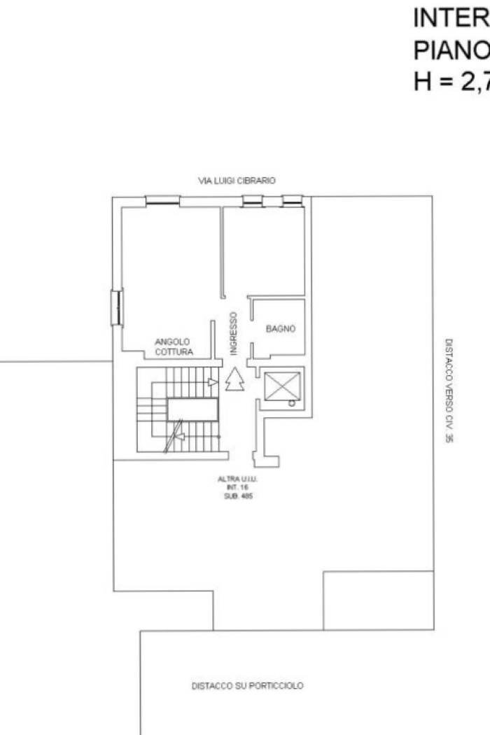Appartamento via Luigi Cibrario, 33, Genova (zona Sestri Ponente) - planimetria 1