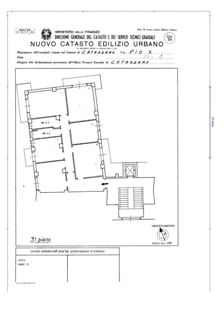 Apartment via Raffaele Teti, 73, Catanzaro - floor plans 1