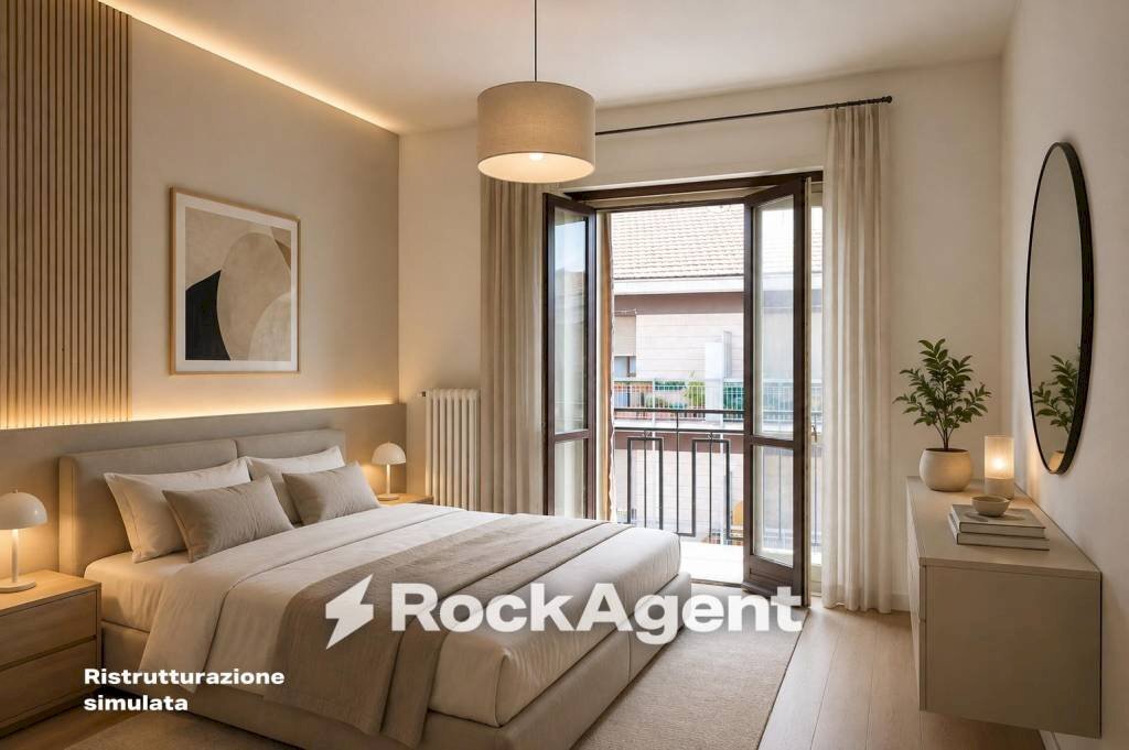 Camera da letto - Two-room apartment via Monte Bianco, 9, Moncalieri - photo 3