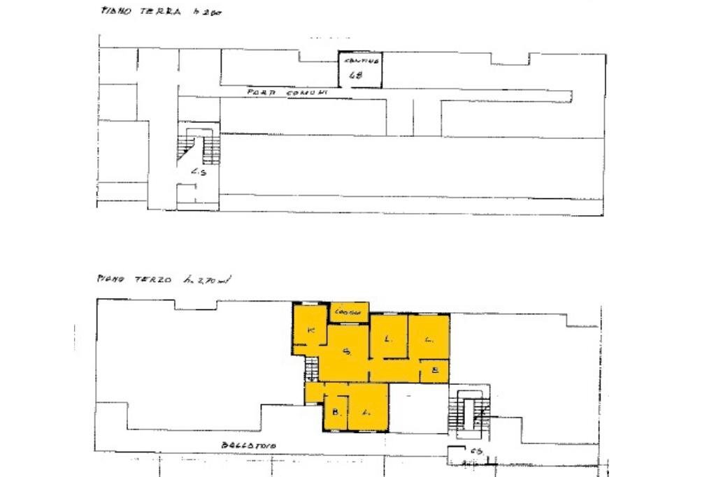 Quadrilocale Via verdi, Castelfranco Emilia - planimetria 1