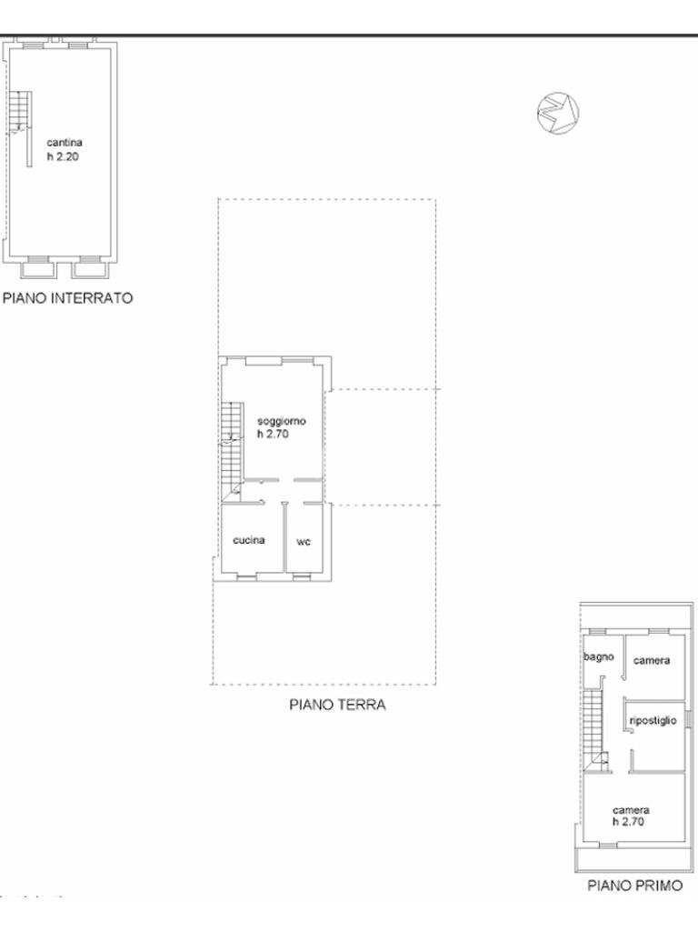 Porzione di casa Viale Beato Quagliotti, Cameri - planimetria 1