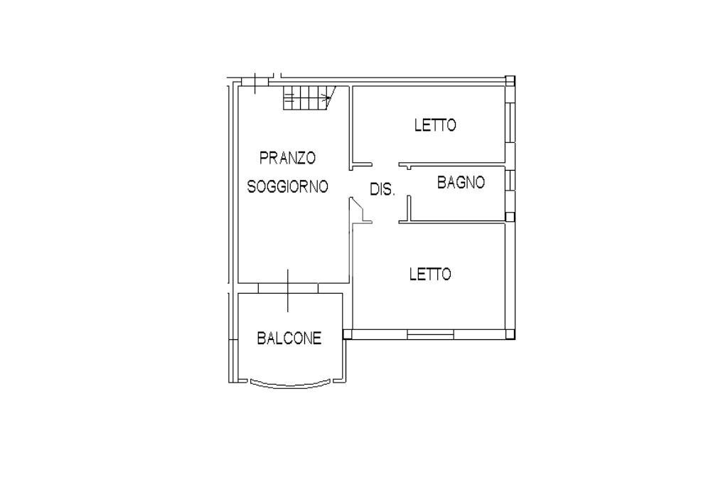 Three-room apartment Via Giovanni Vendemini, Savignano sul Rubicone - floor plans 1