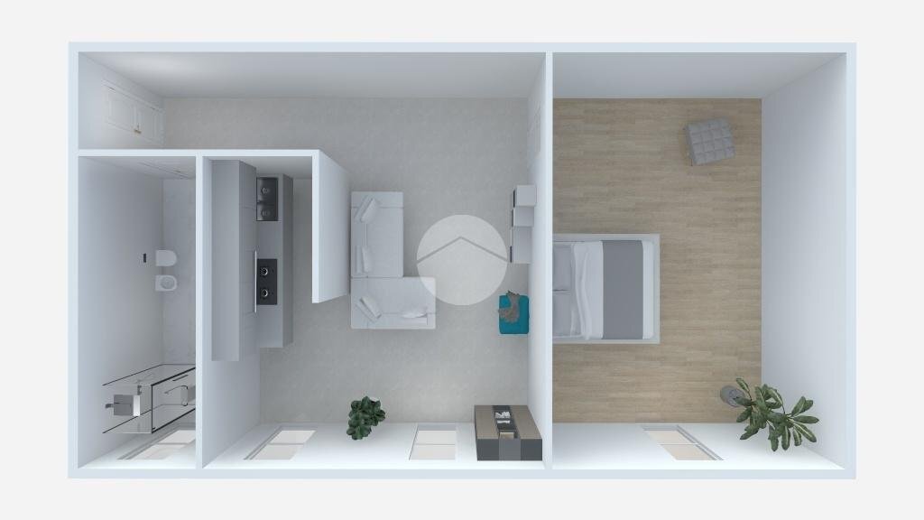 Two-room apartment Via Novara, Milano (neighborhood San Siro) - floor plans 1