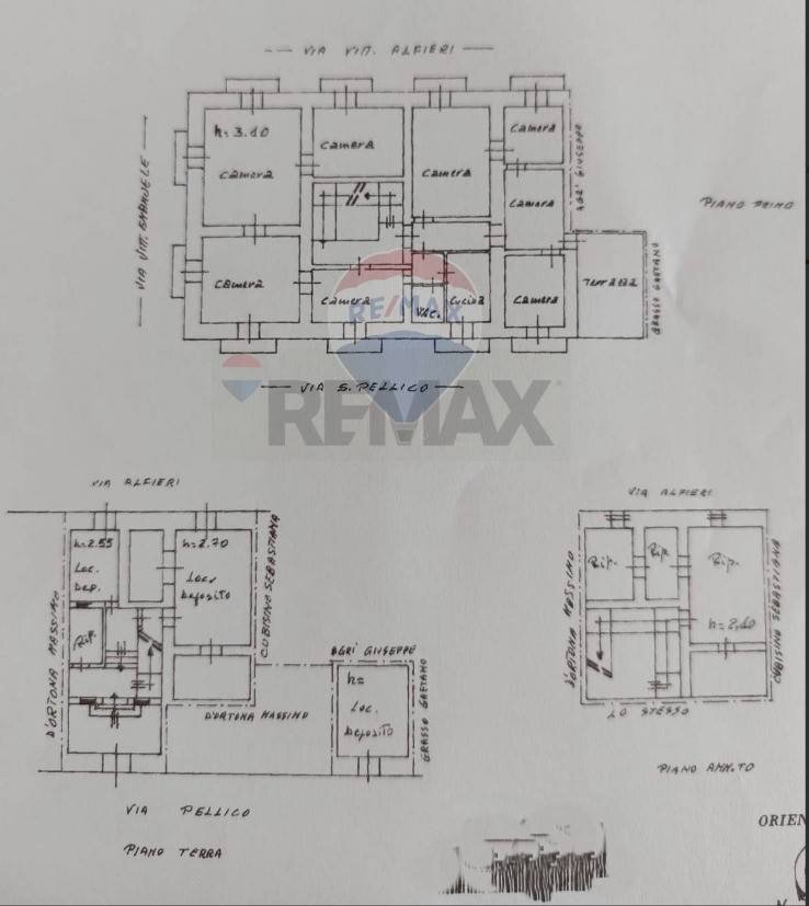 Foto 66 - Semi-detached house Via Silvio Pellico
 
3, Grammichele - floor plans 1
