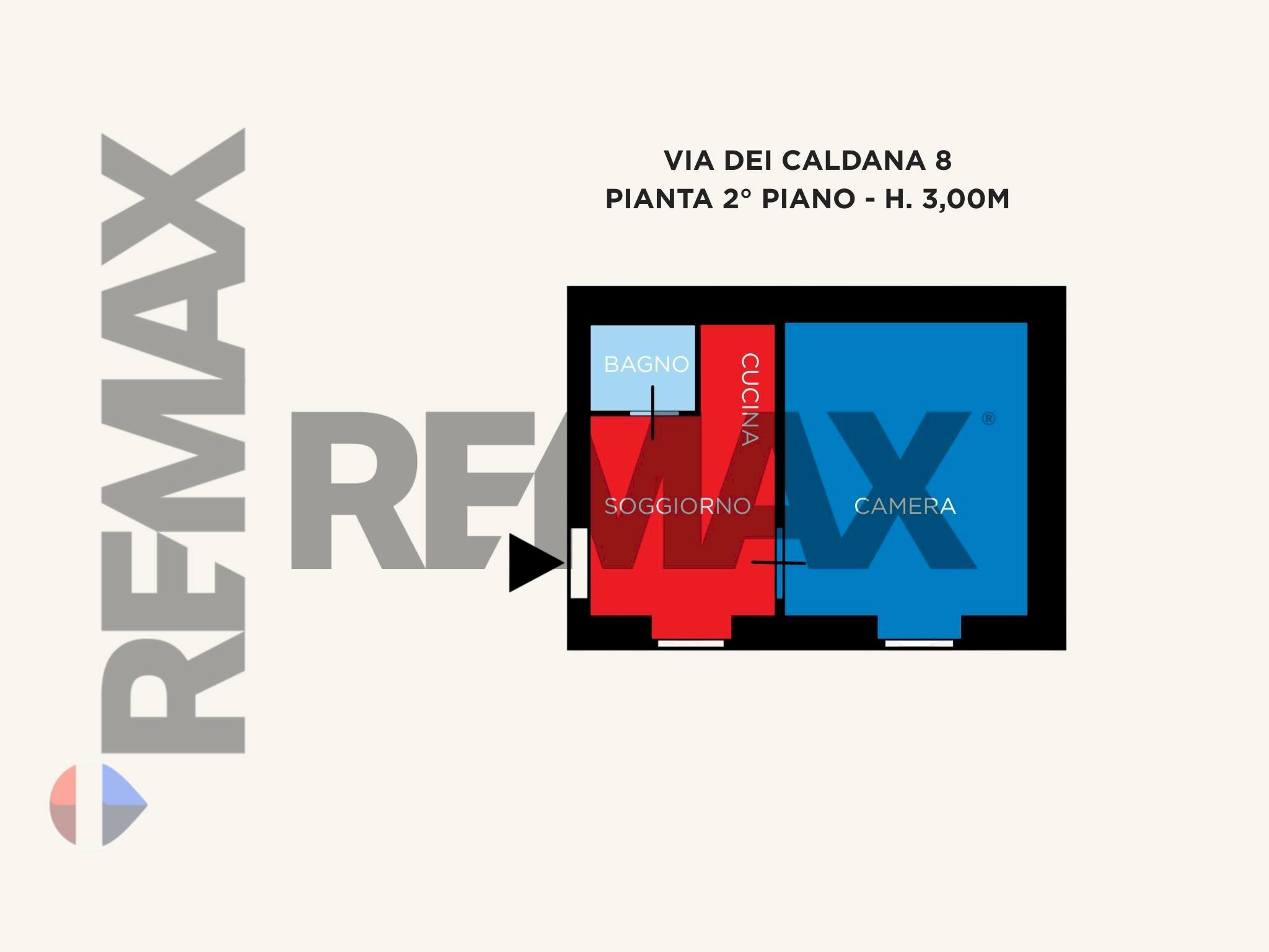 Pianta 2D - Two-room apartment Via Dei Caldana
 
8, Trieste - floor plans 1