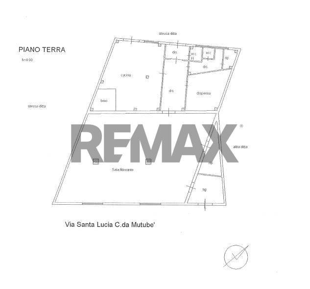 Pianta 2D - Commercial Premises via santa lucia
 
52, Avola - floor plans 1