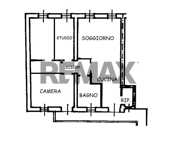 Pianta 2D - Four-room apartment VIA PONCHIELLI
 
12, Busto Arsizio - floor plans 1