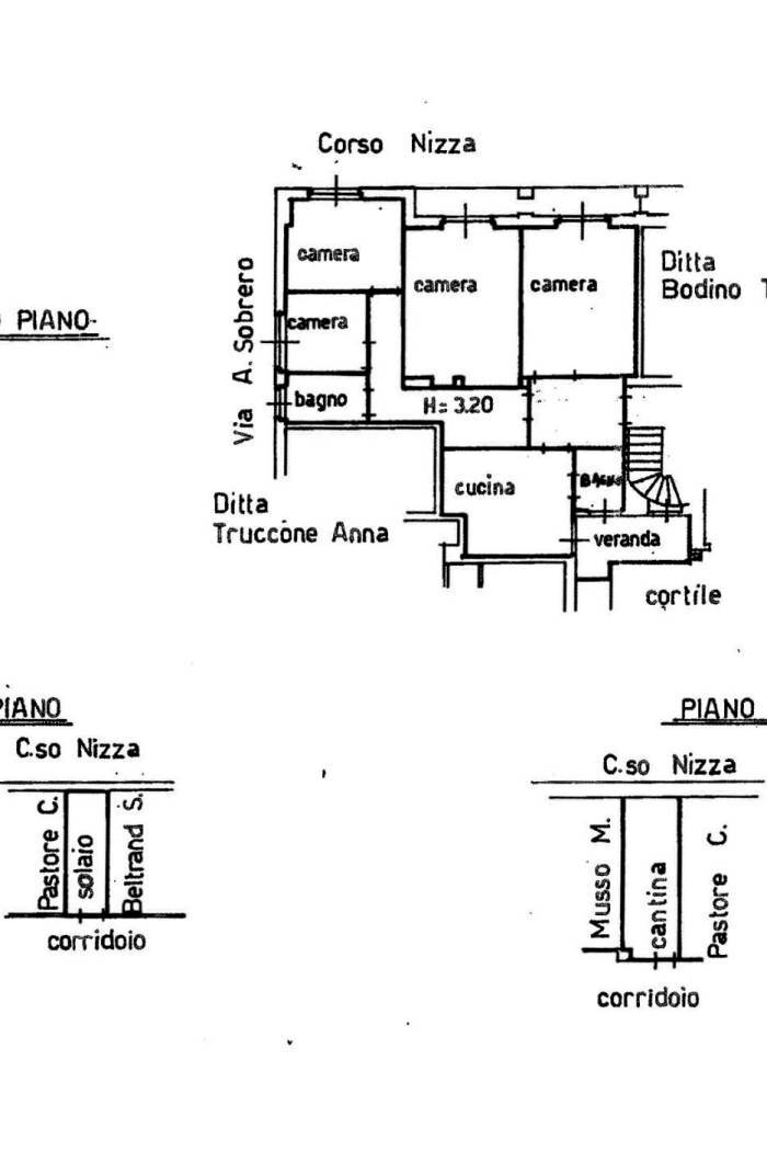 Apartment corso Nizza, 80, Cuneo (neighborhood Donatello) - floor plans 1