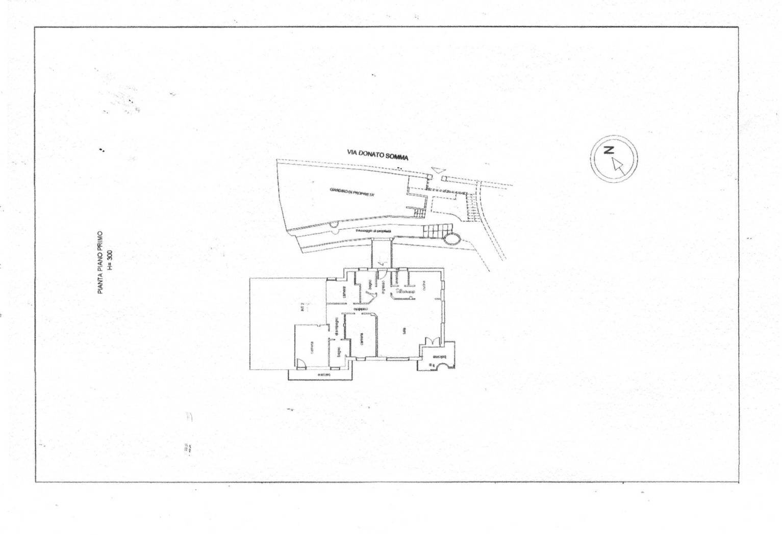 Villa via Donato Somma, Genova (neighborhood Nervi) - floor plans 1