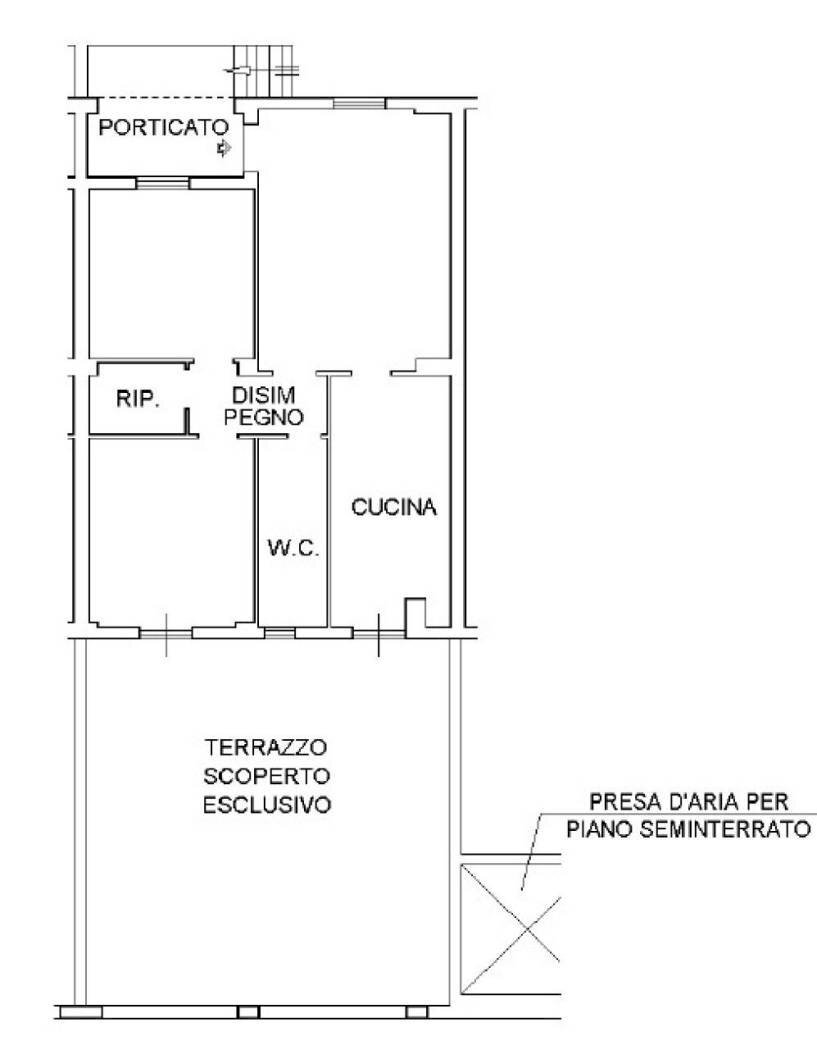 Three-room apartment via Gen. Giovanni Magli, 15, Cassano delle Murge - floor plans 1