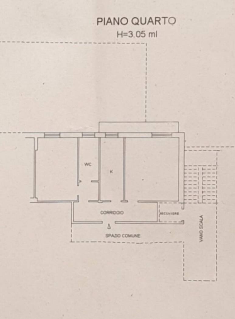 Bilocale via Mario Greco, 185, Catanzaro - planimetria 1