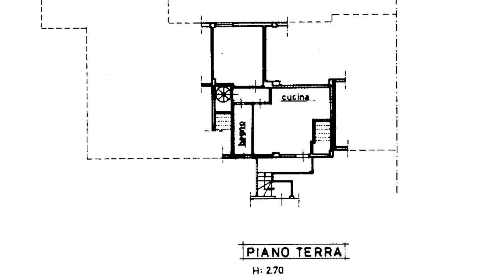 Trilocale via Carlo Ginori, Cecina - planimetria 1