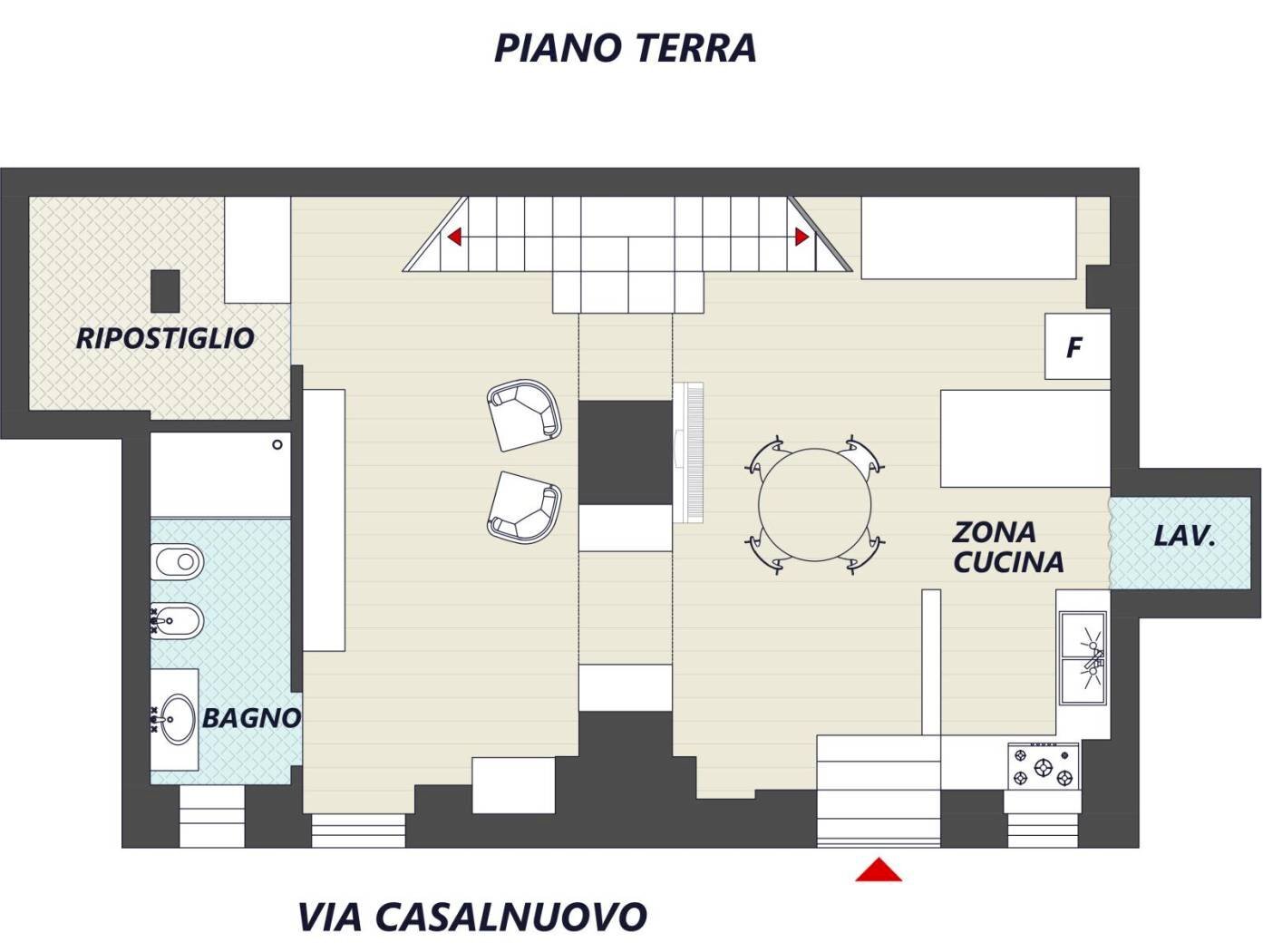 Three-room apartment via Casalnuovo, 23, Montescaglioso - floor plans 1