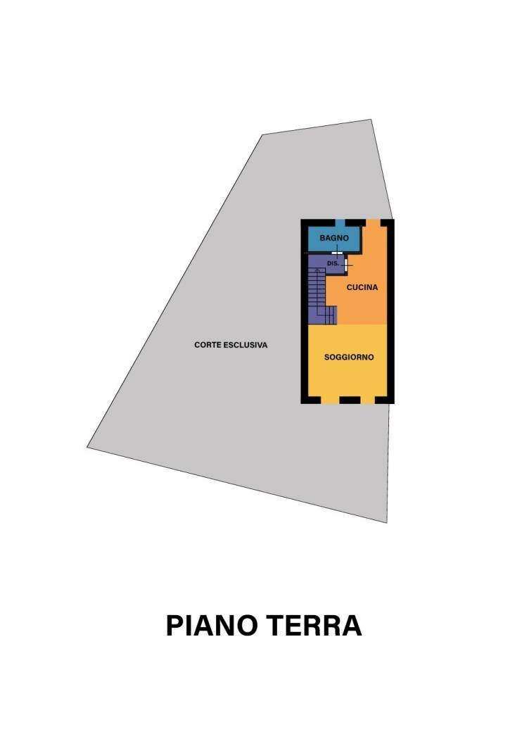 Casa indipendente via Tessello, Cesena - planimetria 1