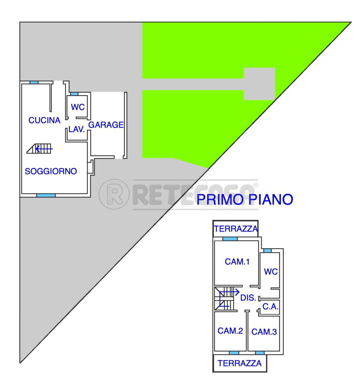 PLANIMETRIA - Villa a Schiera Viale Aldo Moro 11, Cervignano del Friuli - planimetria 1