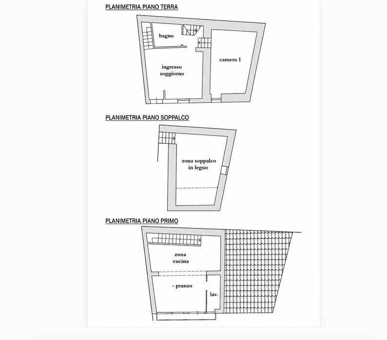 1 - Terraced Villa at auction Via Aprile 25, Modica - floor plans 1