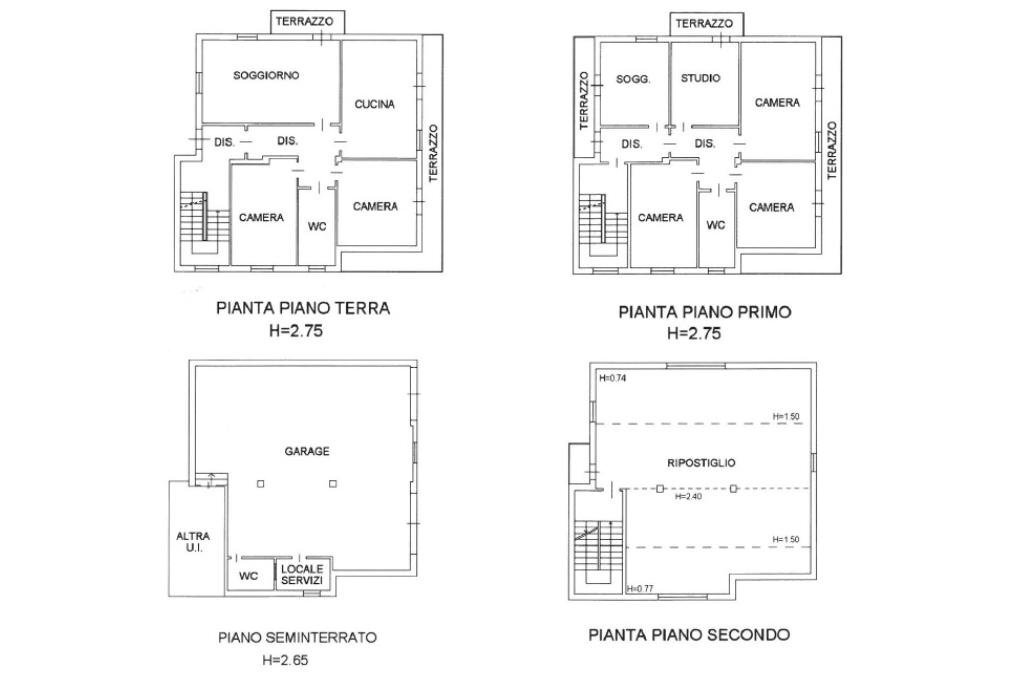 Casa indipendente Via roma, Saludecio - planimetria 1