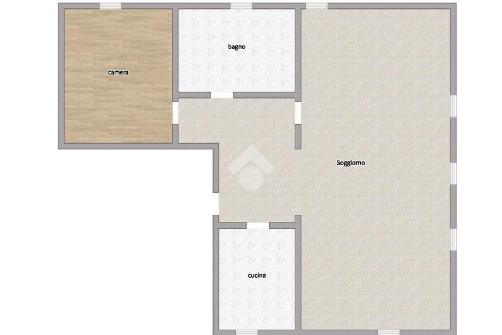 Two-room apartment Via botteghe, Molinella - floor plans 1