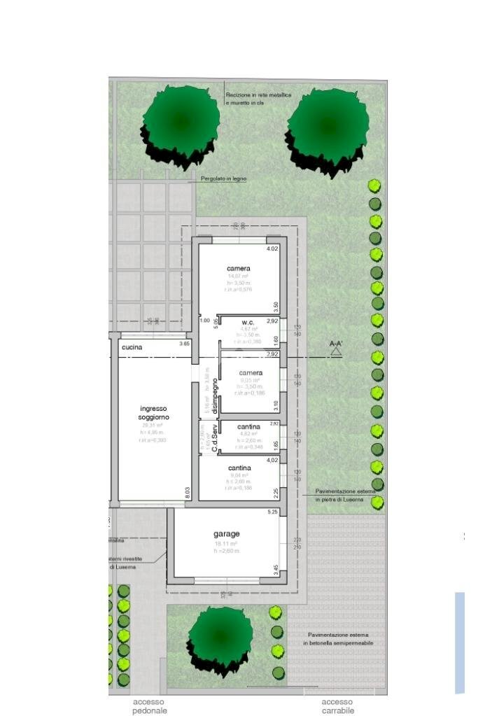 Portion of a house Via Hedy Lamarr, Gatteo - floor plans 1