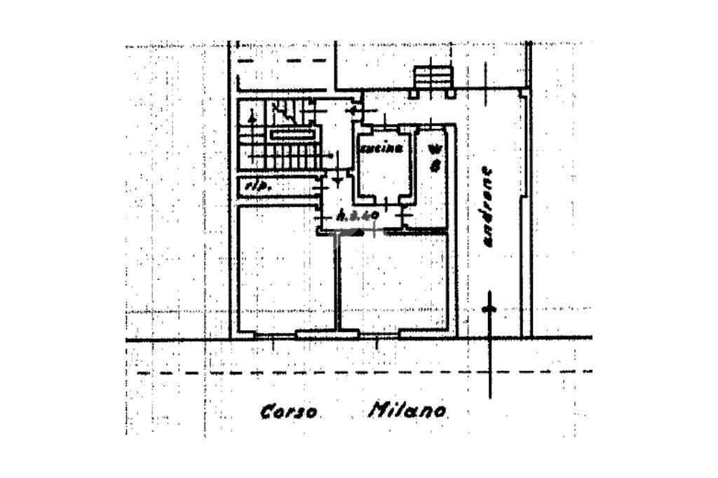Three-family Villa Corso Milano, Novara - floor plans 1