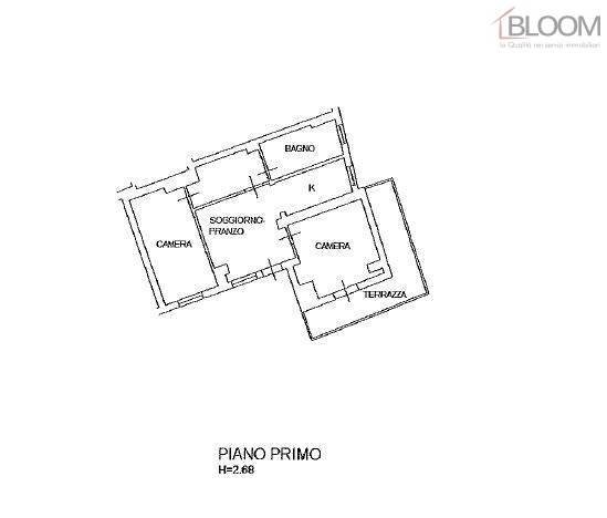 Foto 32 - Trilocale Via San Dionisio
 
18, Pieve di Cadore - planimetria 1