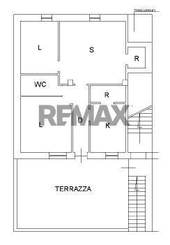Pianta 2D - Casa semi indipendente Via Umberto Giordano
 
19, Carpino - planimetria 1