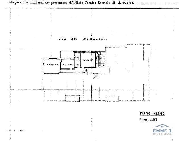 Foto 22 - Trilocale VIA DEI CERAMISTI
 
75, Albissola Marina - planimetria 1