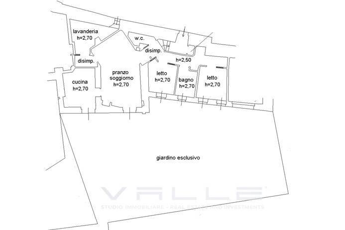 Planimetria - Casa indipendente via borgo canale, Bergamo - planimetria 1