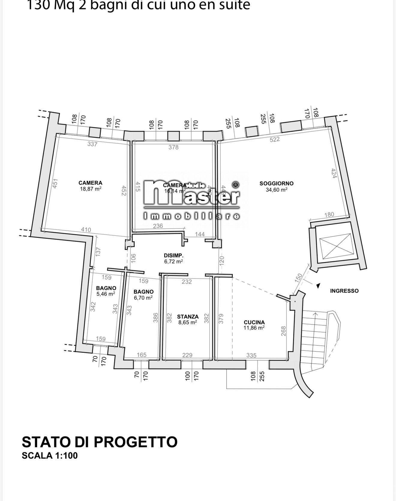 Foto 8 - Quadrilocale VIA ROMA, Treviso - planimetria 1