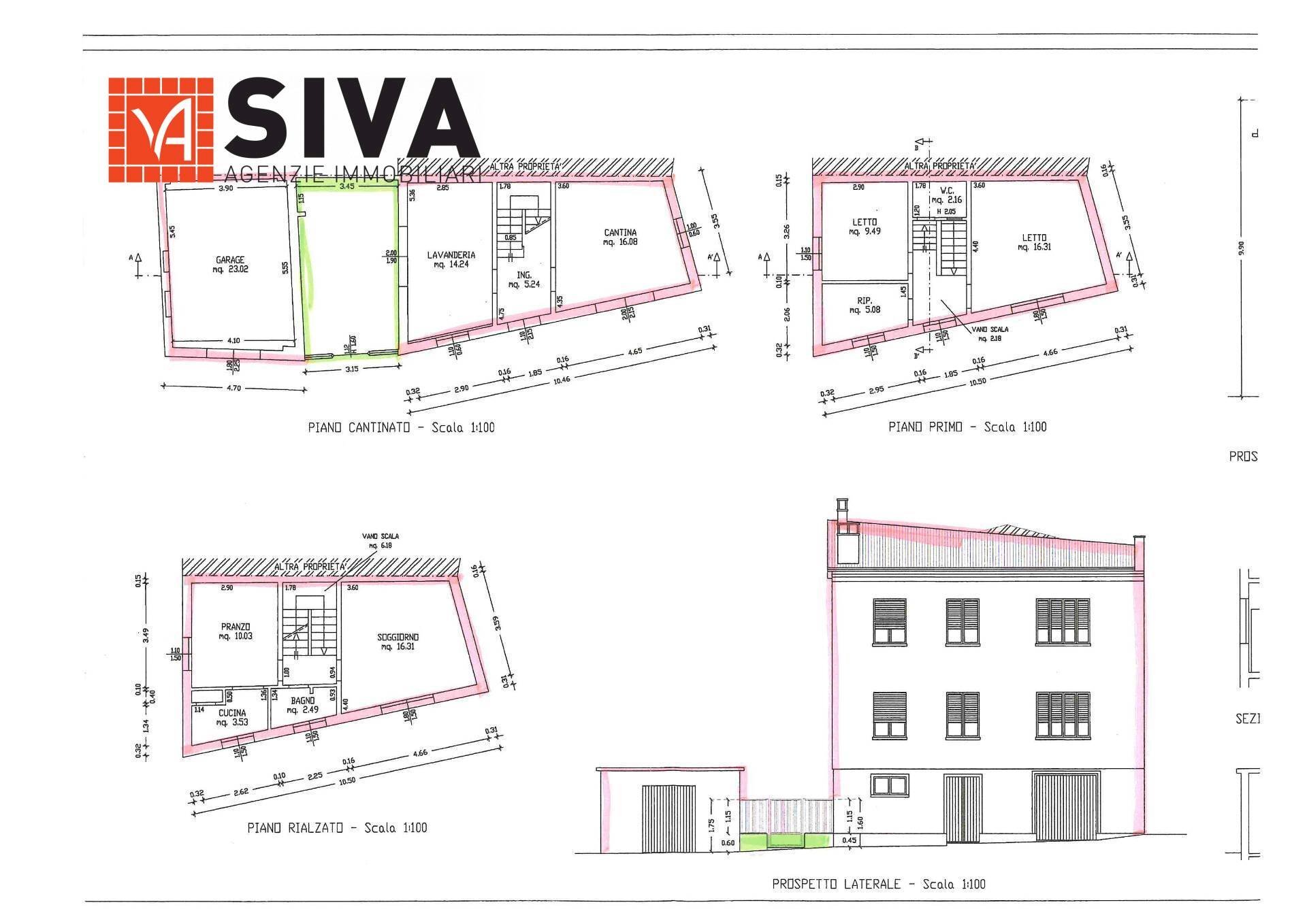 Foto 18 - Independent house Via Scuole Pubbliche
 
13, Ravenna - floor plans 1