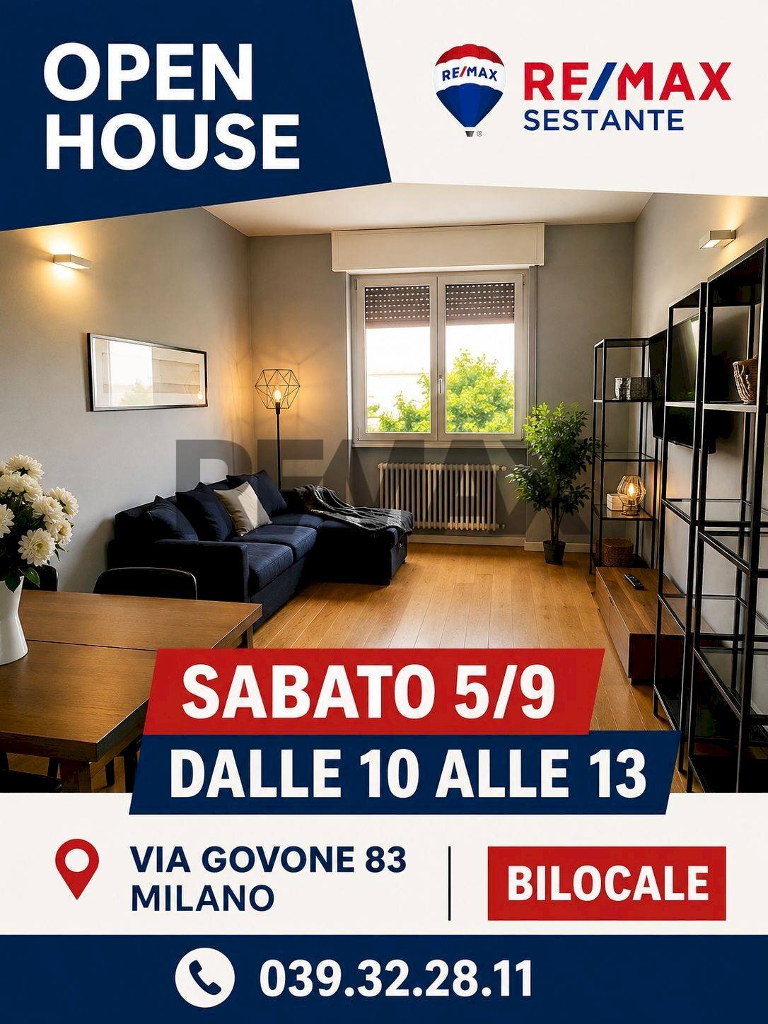 Soggiorno - Two-room apartment Via Gen. G. Govone
 
83, Milano - photo 1