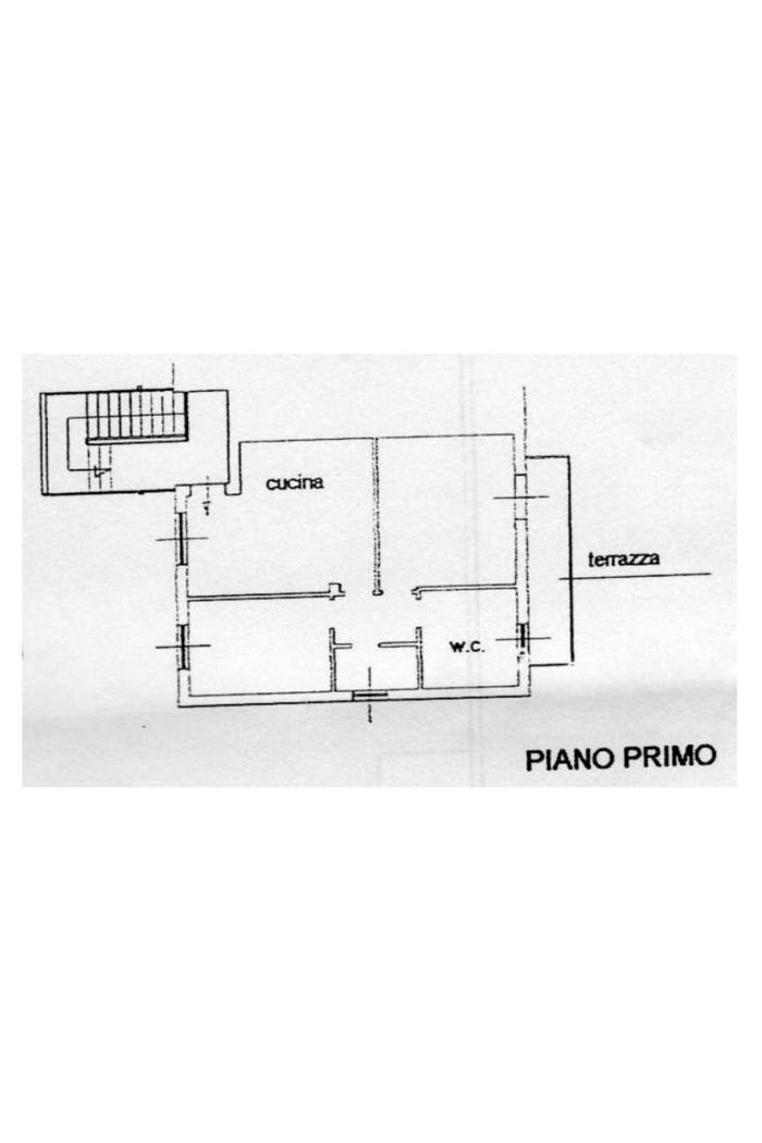 Three-room apartment via dei Bassi, Signa - floor plans 1