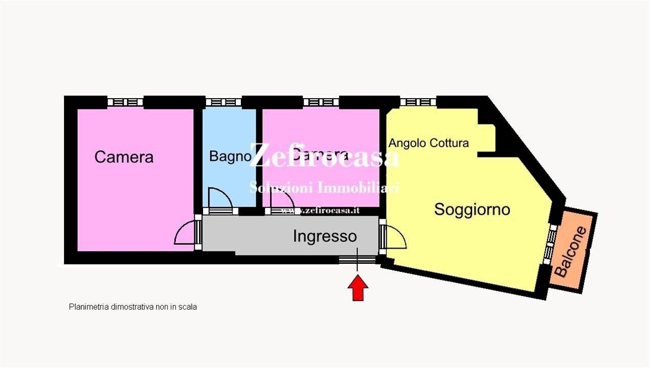 Trilocale Sant'Agata Bolognese - planimetria 1