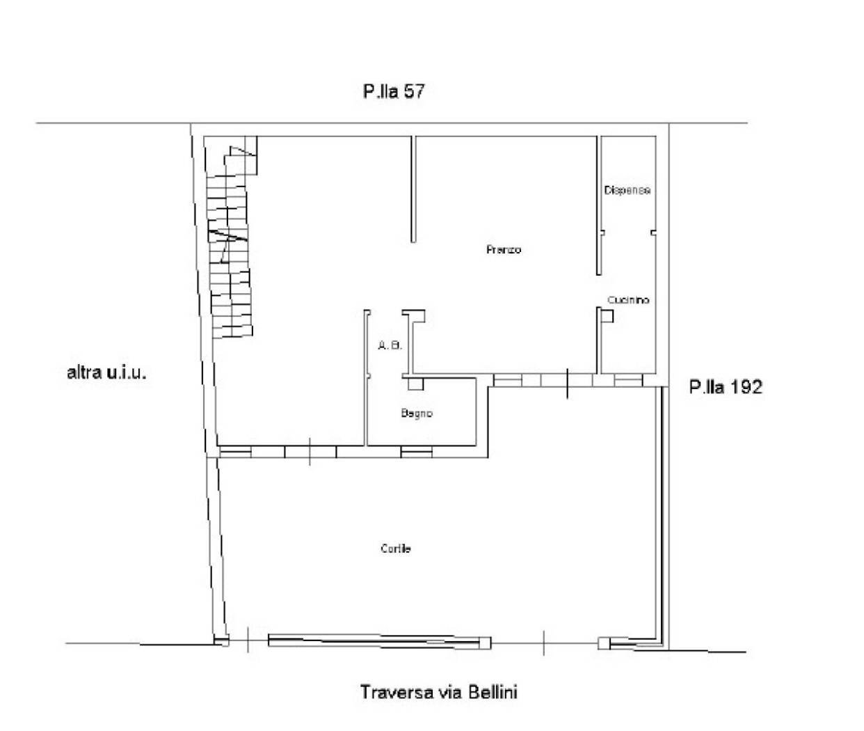 Three-room apartment via Vincenzo Bellini, 3, Bitonto - floor plans 1