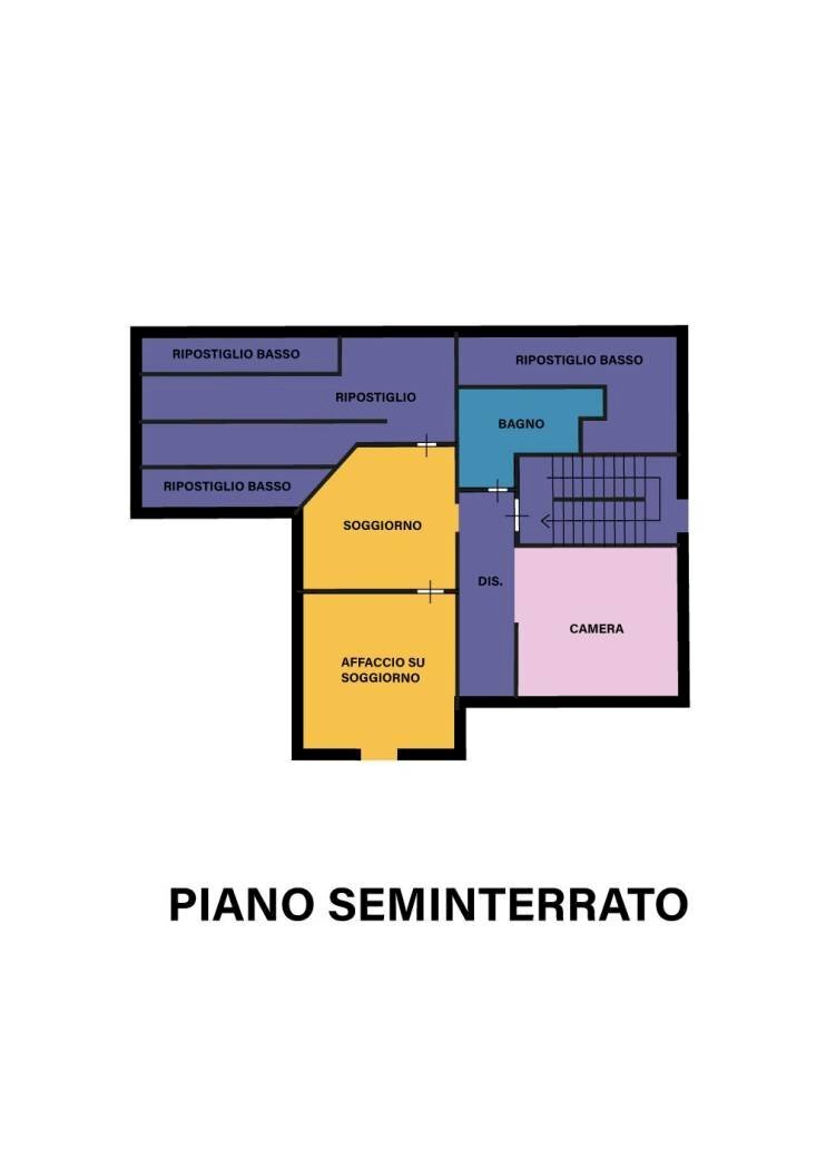 Apartment via Andrea Dragoni, Forlì - floor plans 1