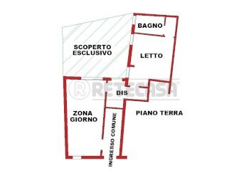 Planimetria - Two-room apartment Via Edmondo De Amicis 26, Bondeno - photo 8