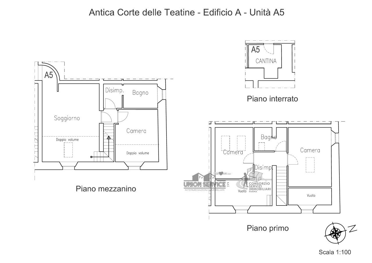 planimetria_A5 - Appartamento Via Martiri della Liberazione, Parma - planimetria 1