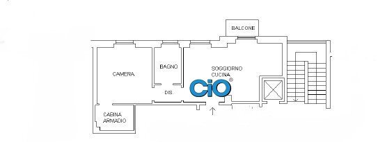 PLAN. invio - Trilocale Bologna (zona Centro Storico) - planimetria 1