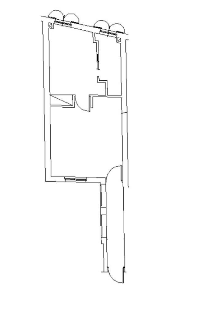 Two-room apartment Strada Massimo D'Azeglio, Parma (neighborhood Oltretorrente) - floor plans 1