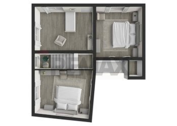 Pianta 3D - Casa semi indipendente Via Mallarini
 
14, Mallare - foto 3