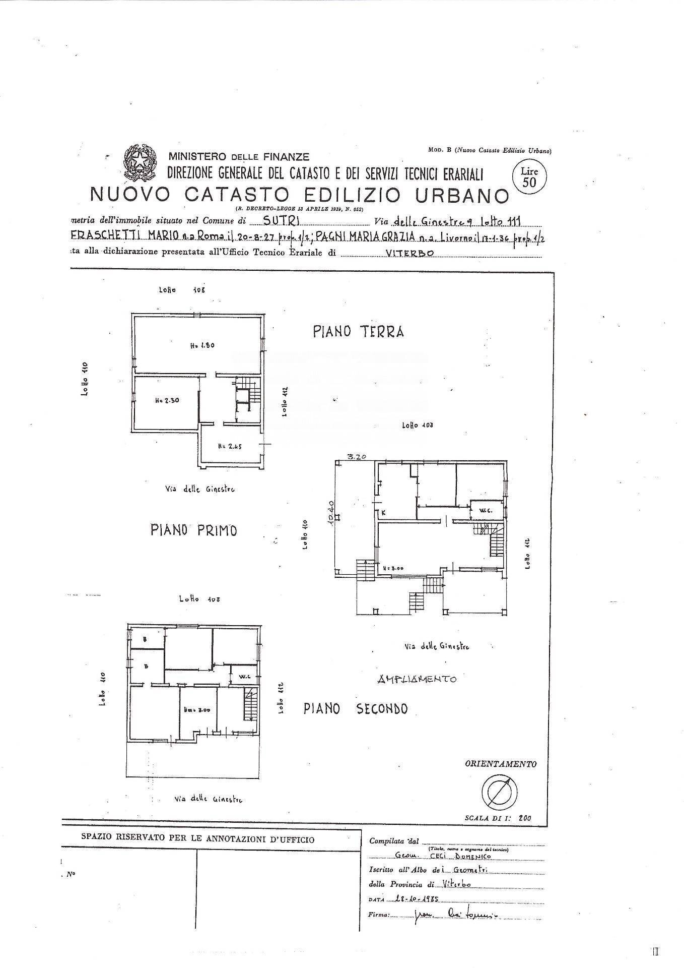 Foto 40 - Villa Via delle Ginestre
 
9, Sutri - planimetria 1