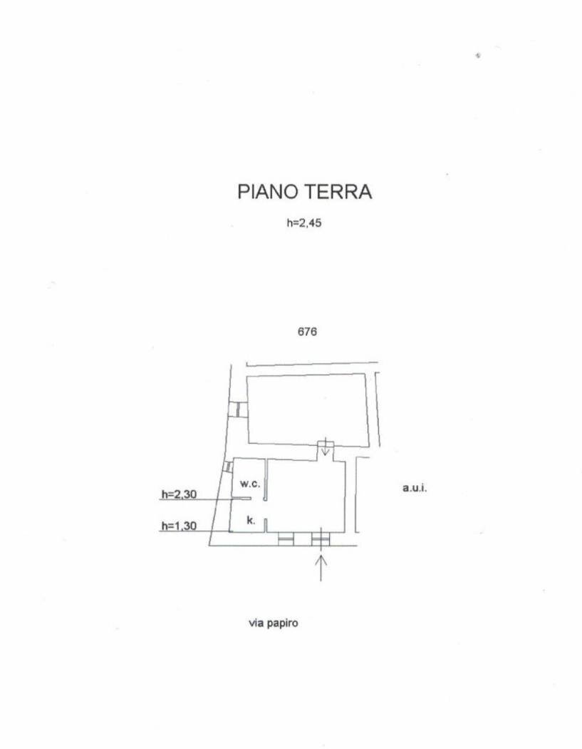 Bilocale via Papiro, 13, Acquapendente - planimetria 1