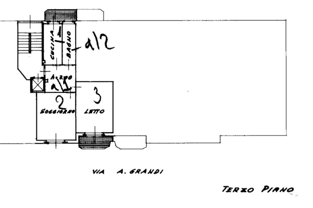 Bilocale Via Achille Grandi, Lainate - planimetria 1