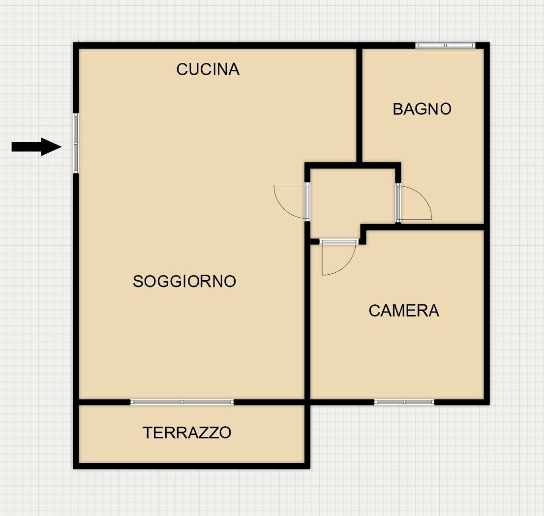 Two-room apartment via Galet, Valdisotto - floor plans 1
