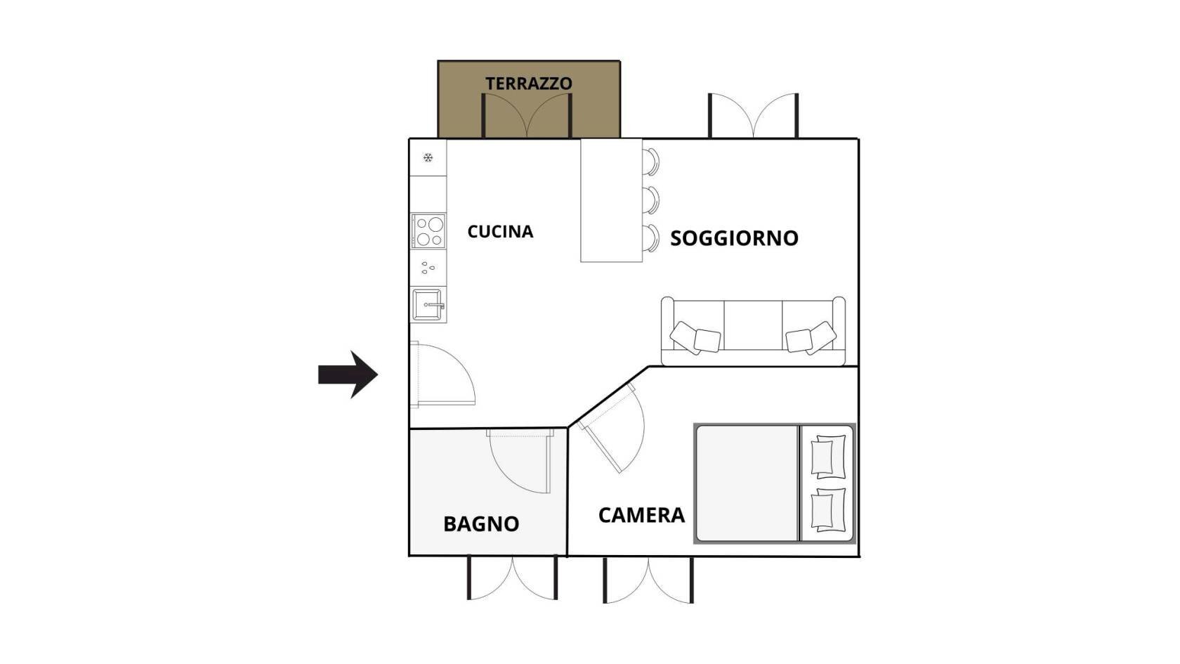 Appartamento via Ripa Fontana, 4, Valdidentro - planimetria 1